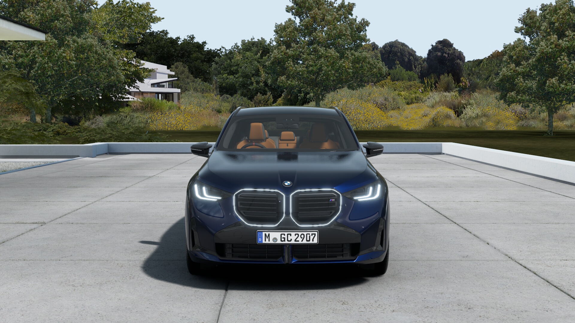 BMW X3 M50 xDrive　BMW Individual タンザナイト・ブルー　BMW Individual レザーメリノ アンバー／アトラスグレーの画像1