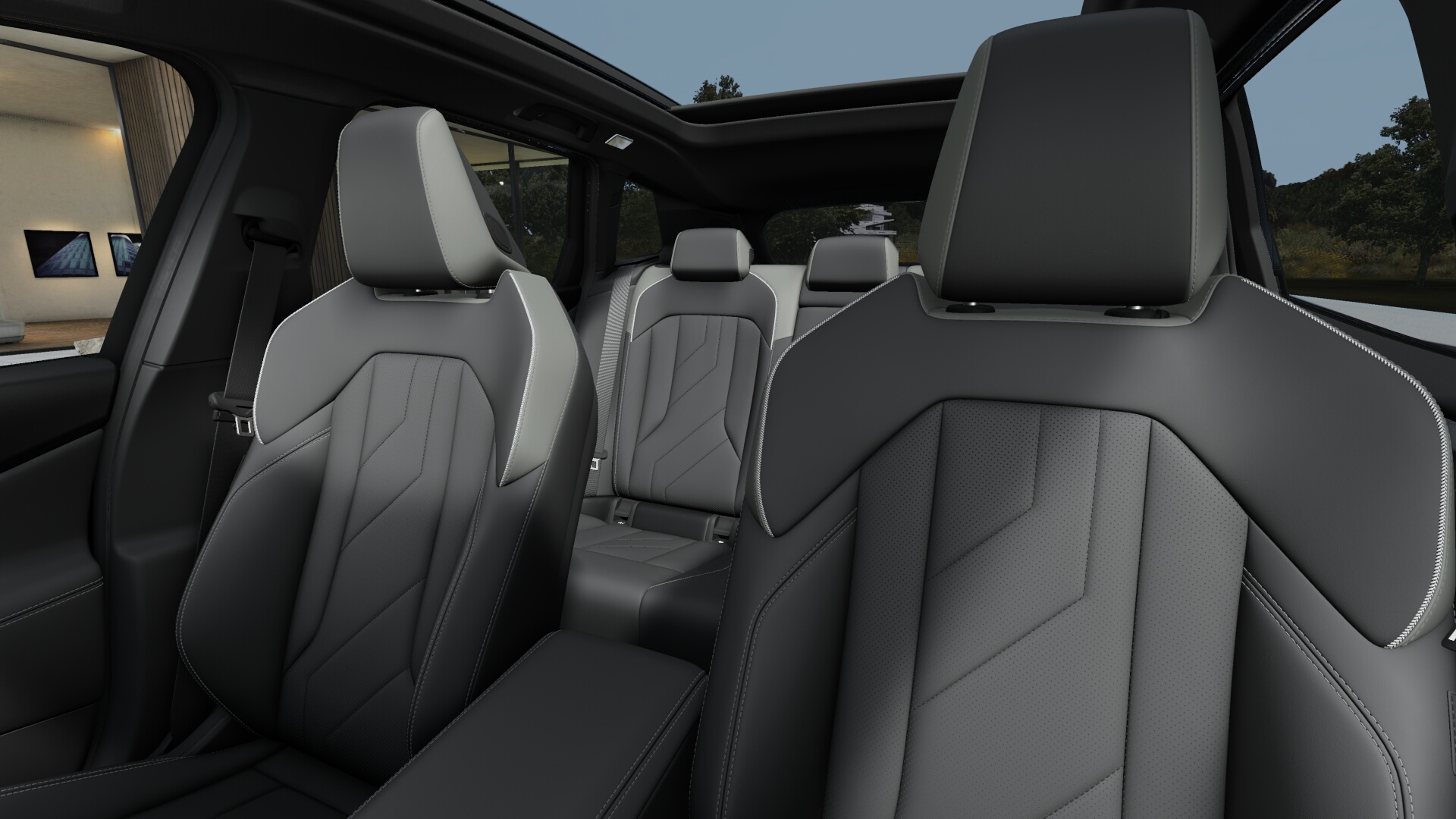 BMW X3 20d xDrive　BMW Individual タンザナイトブルー　BMW Individual レザーメリノ ブラック／アトラスグレーの画像4
