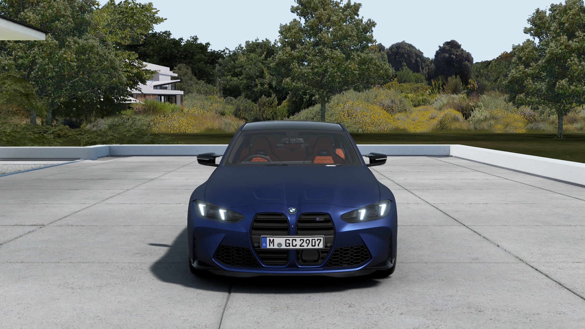 BMW M3 Competition M xDrive セダン　BMW Individual フローズンポルティマオブルー　harman/kardon サラウンドサウンド・システムの画像1