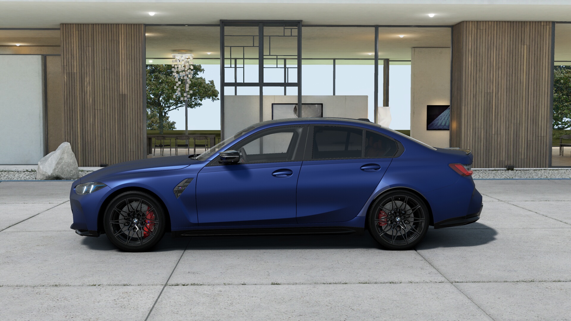BMW M3 Competition M xDrive セダン　BMW Individual フローズンポルティマオブルー　harman/kardon サラウンドサウンド・システムの画像2