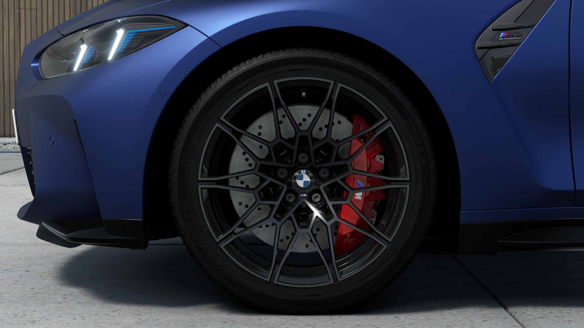 BMW M3 Competition M xDrive セダン　BMW Individual フローズンポルティマオブルー　harman/kardon サラウンドサウンド・システムの画像3
