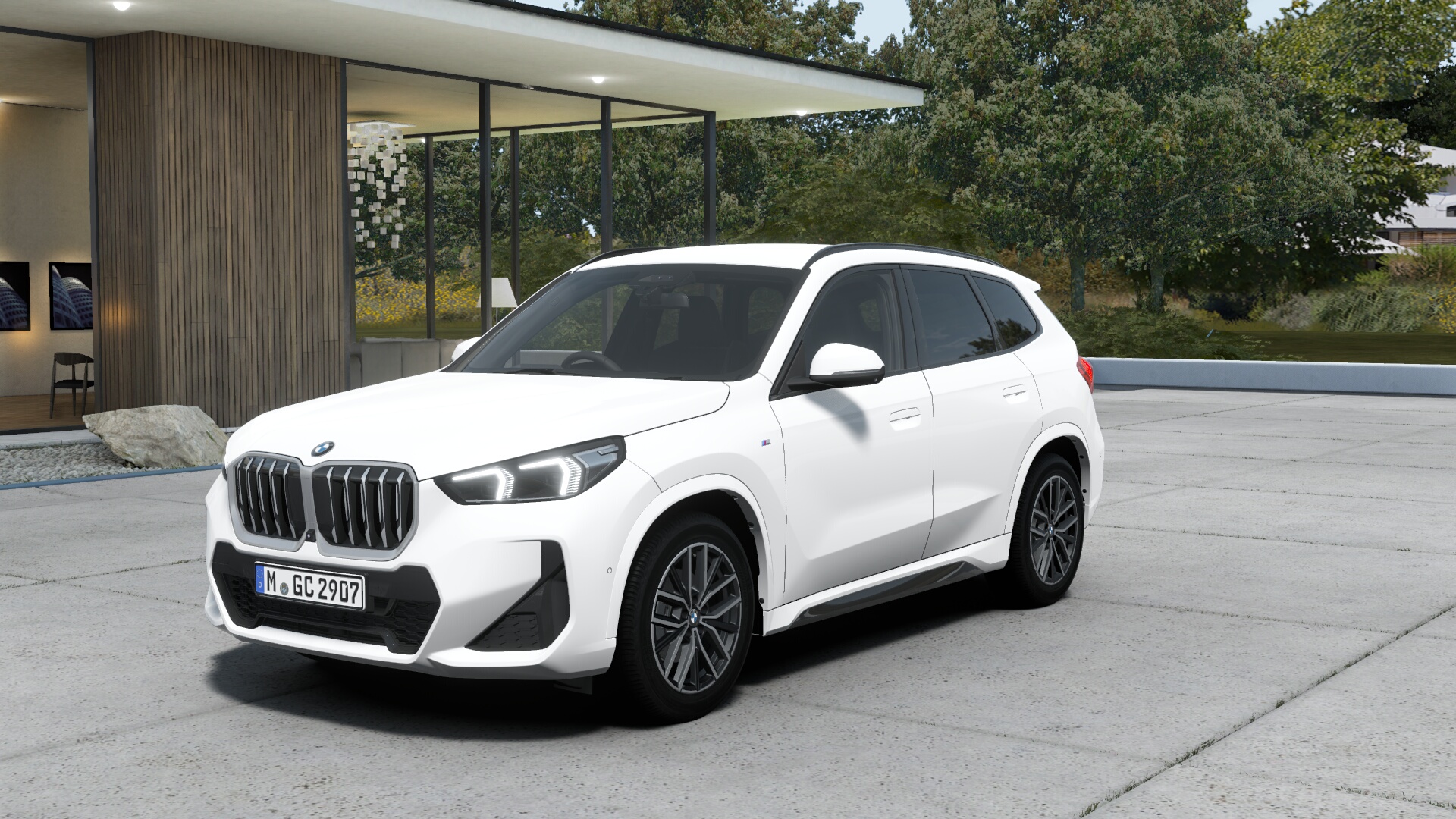 BMW X1 sDrive18i　アルピン・ホワイト　ヴァーネスカ・レザー ブラック　M Sport