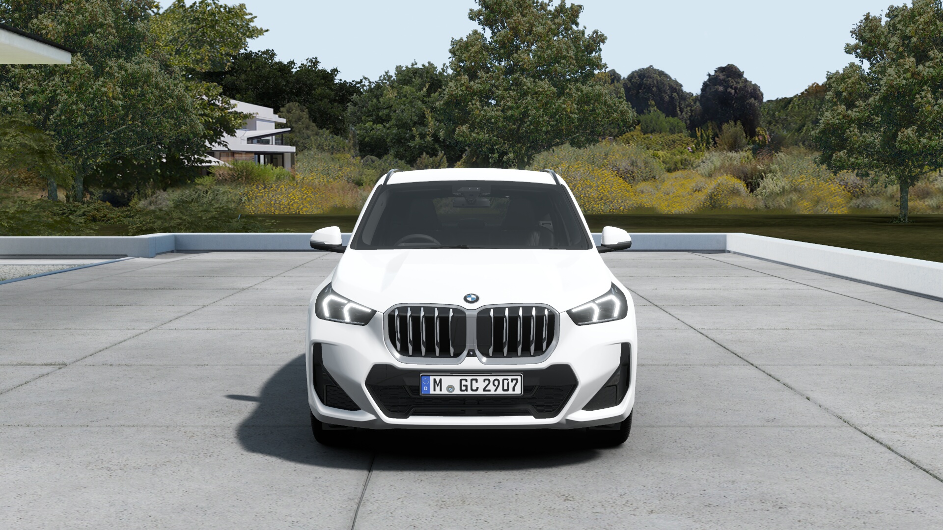 BMW X1 sDrive18i　アルピン・ホワイト　ヴァーネスカ・レザー ブラック　M Sportの画像2
