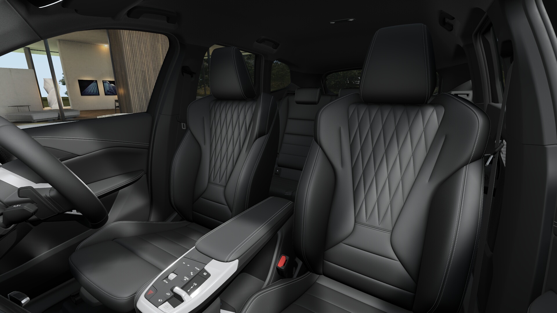 BMW X1 sDrive18i　アルピン・ホワイト　ヴァーネスカ・レザー ブラック　M Sportの画像4