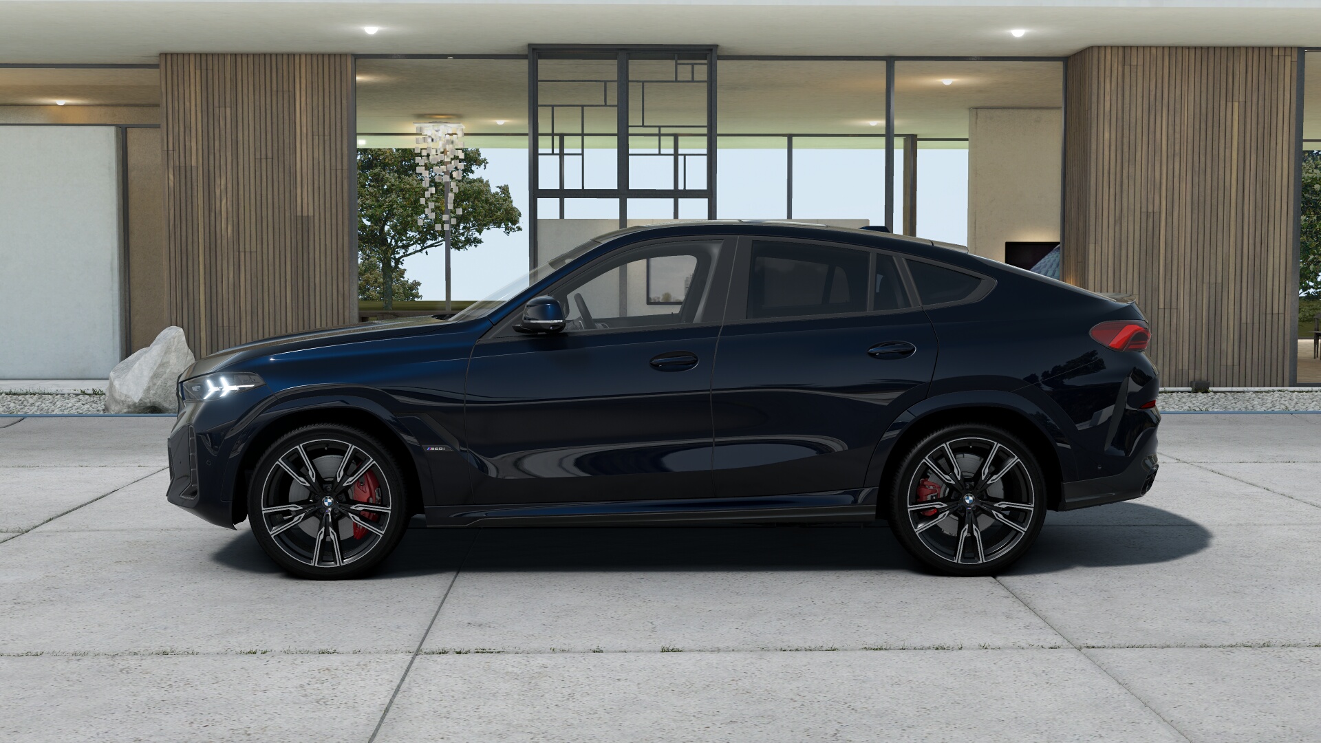 BMW X6 M60i xDrive　M カーボンブラック　BMW Individual エクステンドレザー・メリノ ブラック　パノラマガラス・サンルーフの画像3