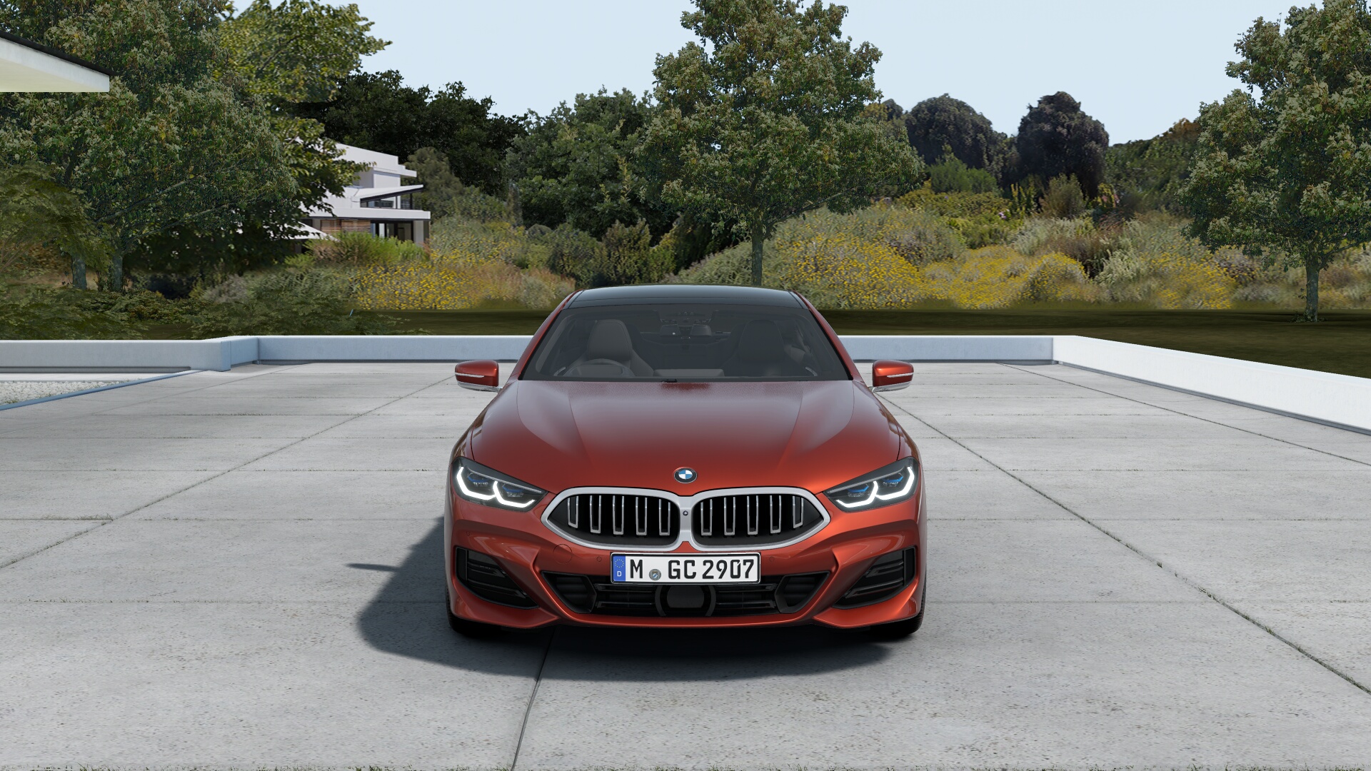 BMW 840d xDrive グラン クーペ　Exclusive M Sport　サンセットオレンジ　パノラマガラス・サンルーフの画像2