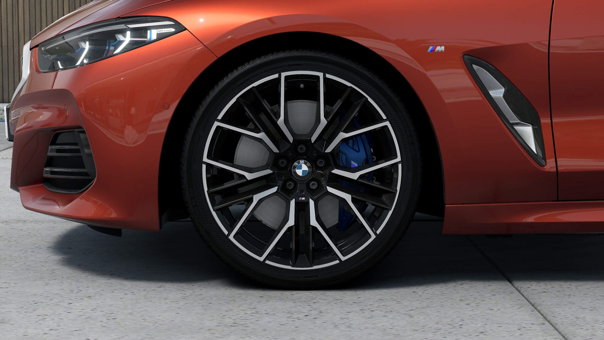 BMW 840d xDrive グラン クーペ　Exclusive M Sport　サンセットオレンジ　パノラマガラス・サンルーフの画像3