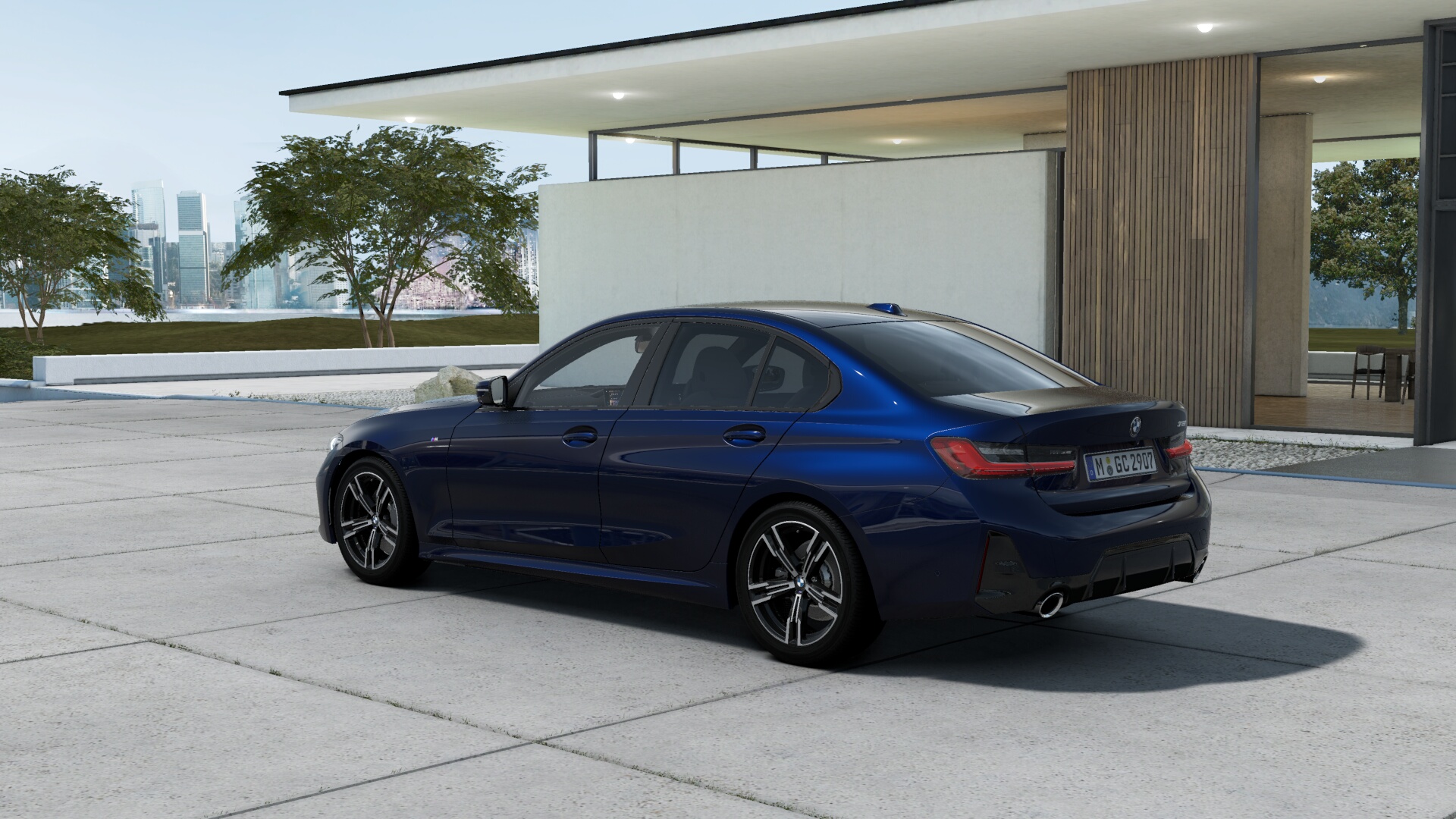 BMW 318i セダン　M Sport　BMW Individual タンザナイト・ブルー　ヴァーネスカレザー オイスターの画像1