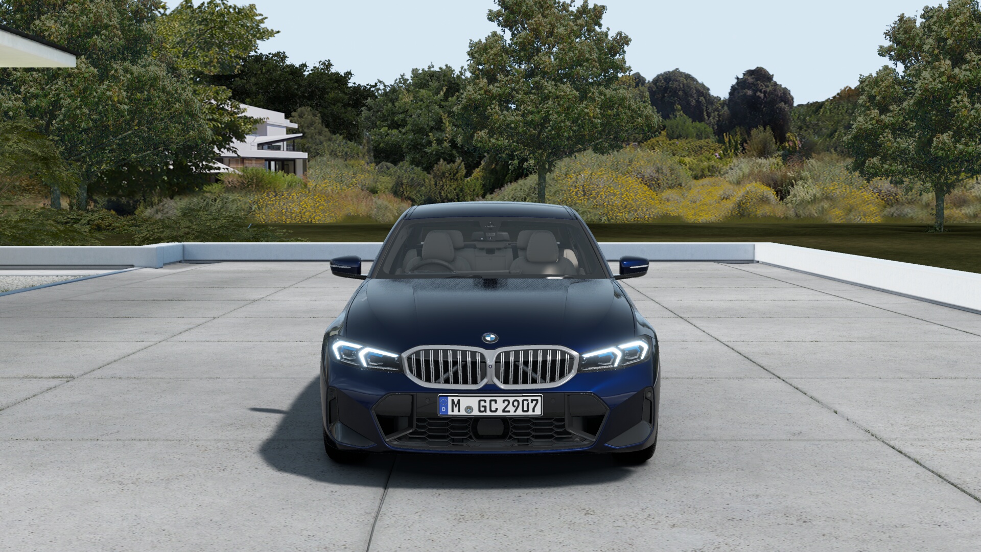BMW 318i セダン　M Sport　BMW Individual タンザナイト・ブルー　ヴァーネスカレザー オイスターの画像2