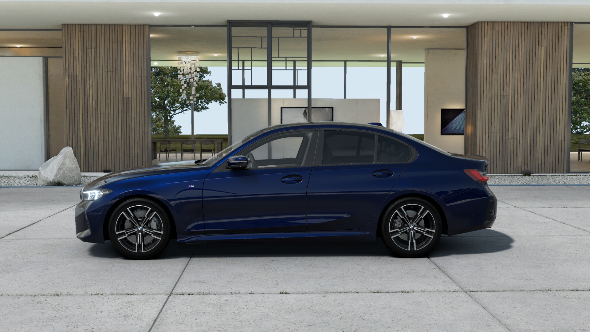 BMW 318i セダン　M Sport　BMW Individual タンザナイト・ブルー　ヴァーネスカレザー オイスターの画像3