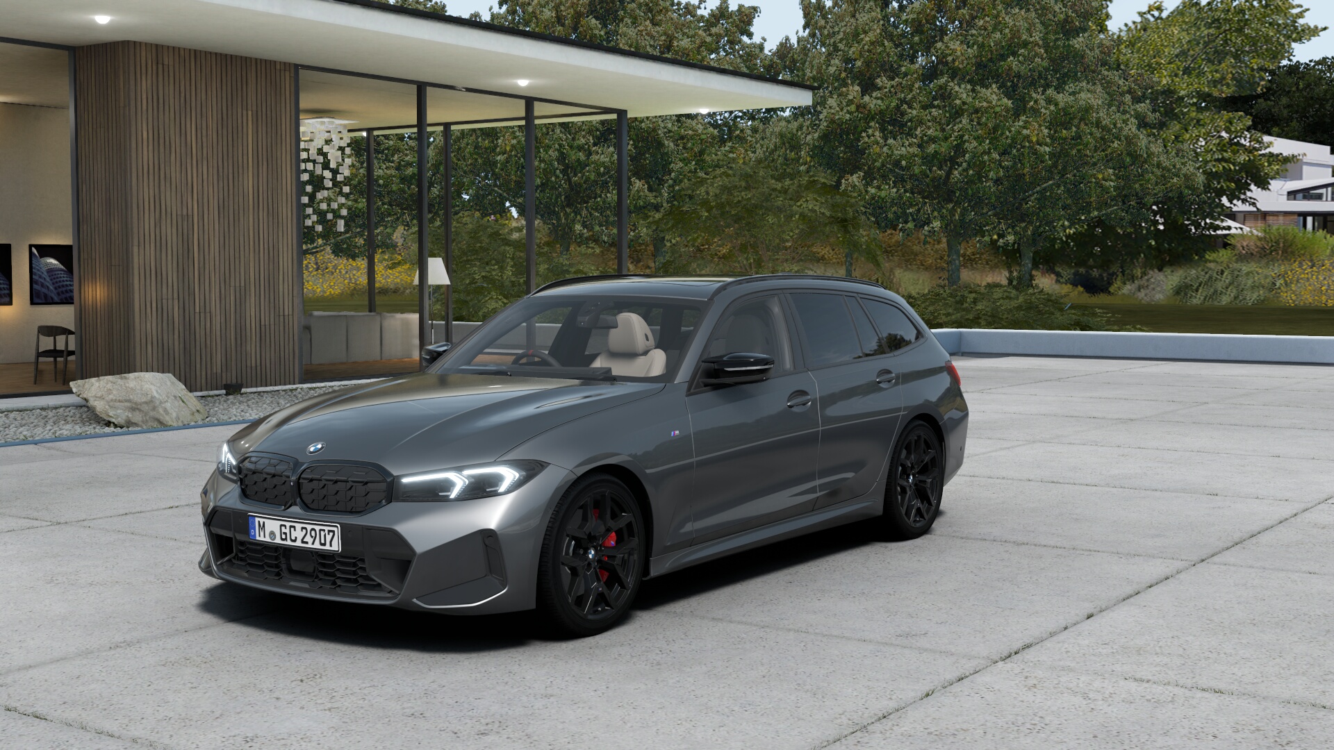 BMW M340i xDrive ツーリング　スカイスクレイパーグレー　パノラマガラス・サンルーフ