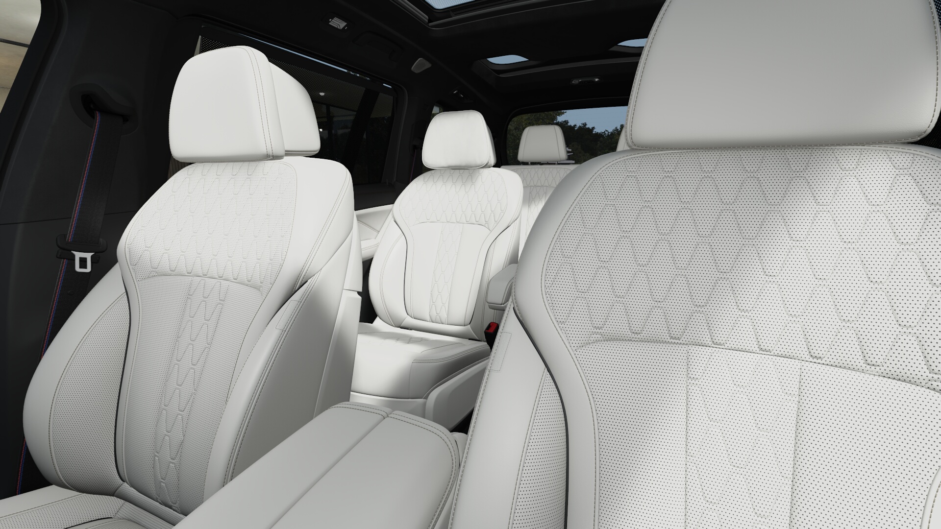 BMW X7 xDrive40d　BMW Individual フローズンピュア・グレー　BMW Individual エクステンドレザーメリノ アイボリー・ホワイトの画像3