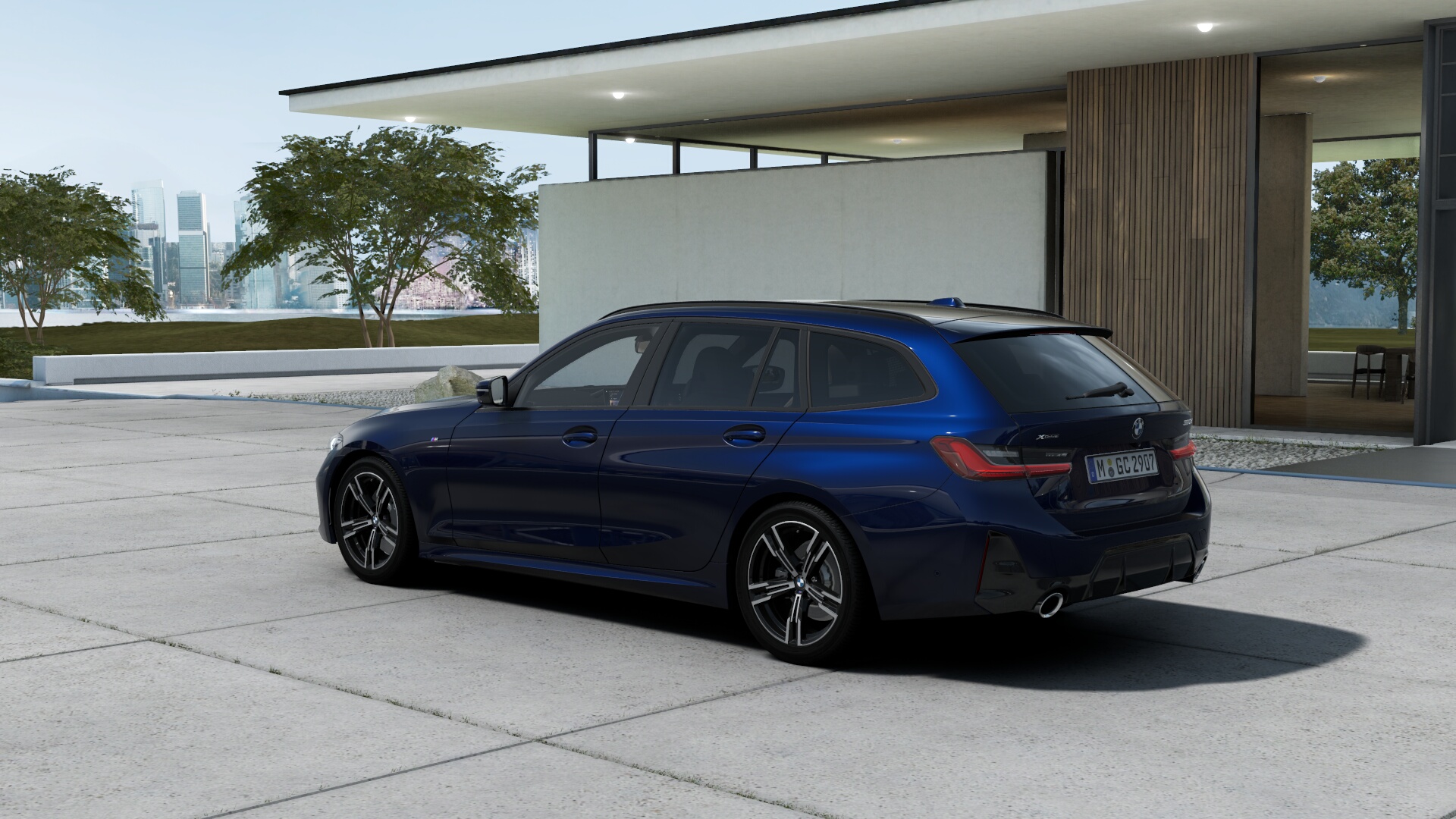 BMW 320d xDrive ツーリング M Sport BMW Individual タンザナイト・ブルー パノラマガラス・サンルーフの画像1