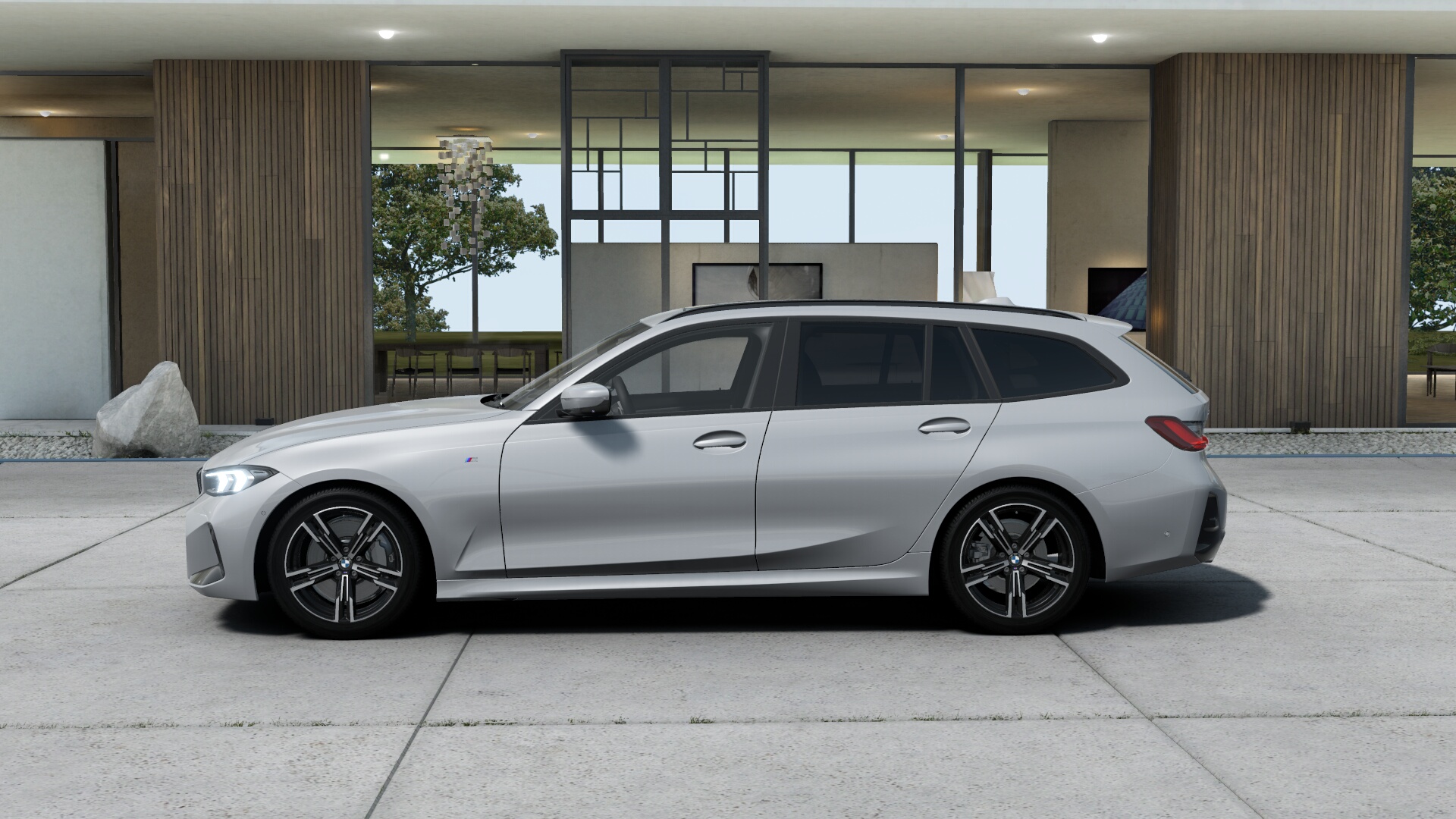 BMW 320d xDrive ツーリング M ブルックリン・グレー  パノラマ・ガラス・サンルーフの画像2