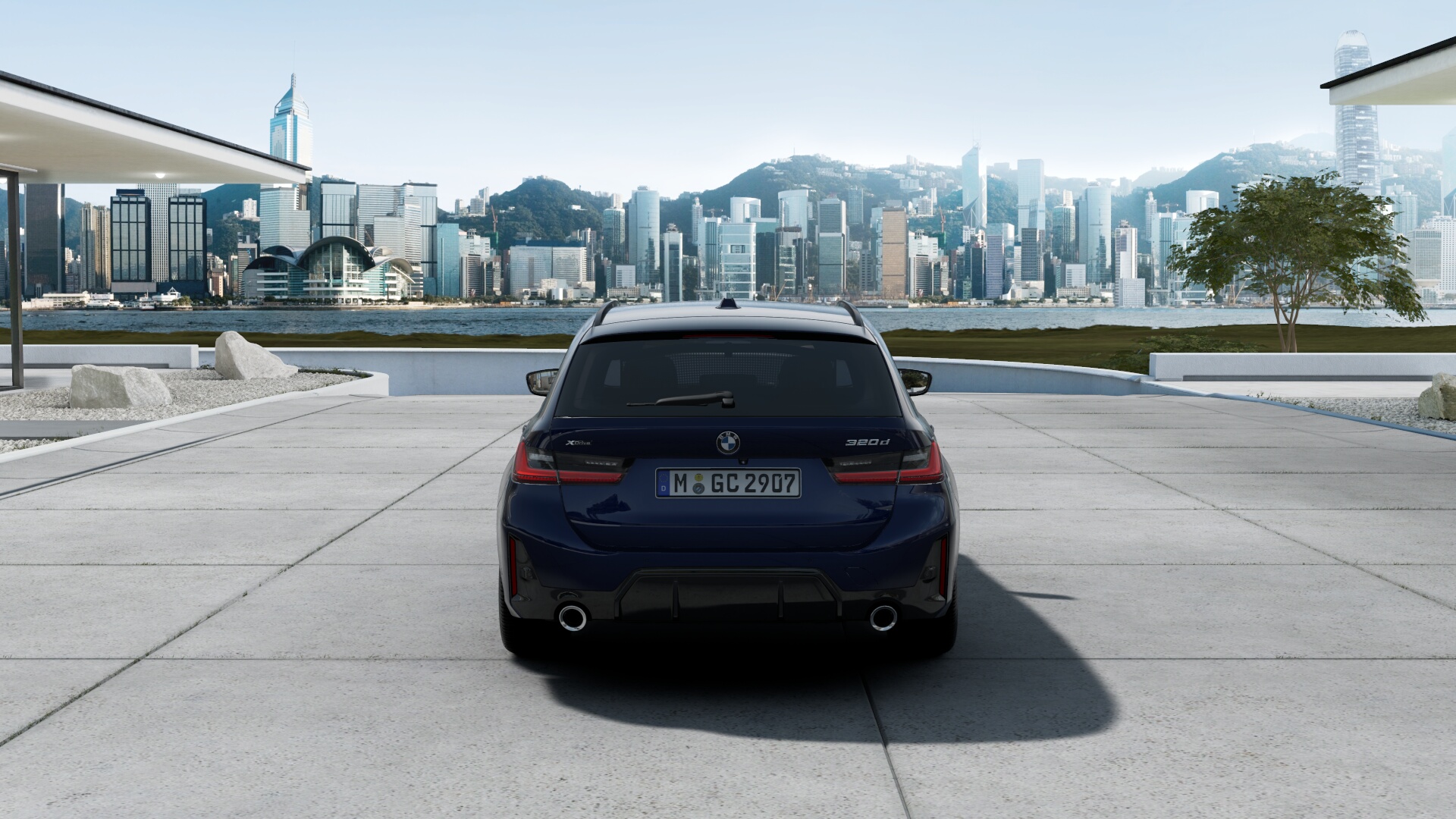 BMW 320d xDrive ツーリング M Sport BMW Individual タンザナイト・ブルー パノラマガラス・サンルーフの画像3