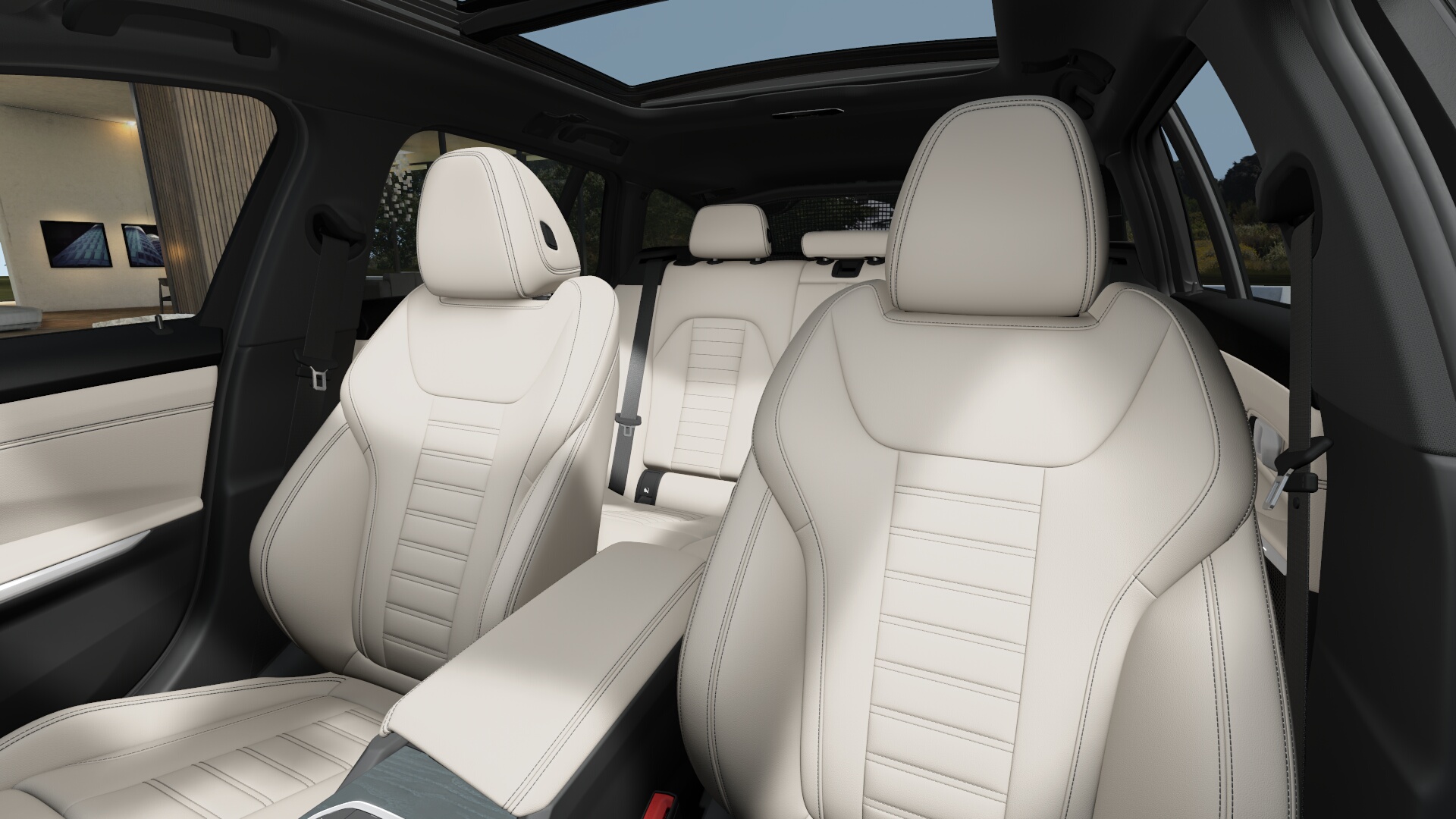BMW 320d xDrive ツーリング M Sport BMW Individual タンザナイト・ブルー パノラマガラス・サンルーフの画像4