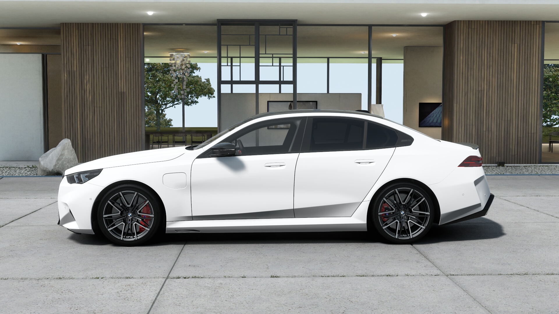 BMW M5 セダン　アルピンホワイト　レザーメリノ ブラックの画像3