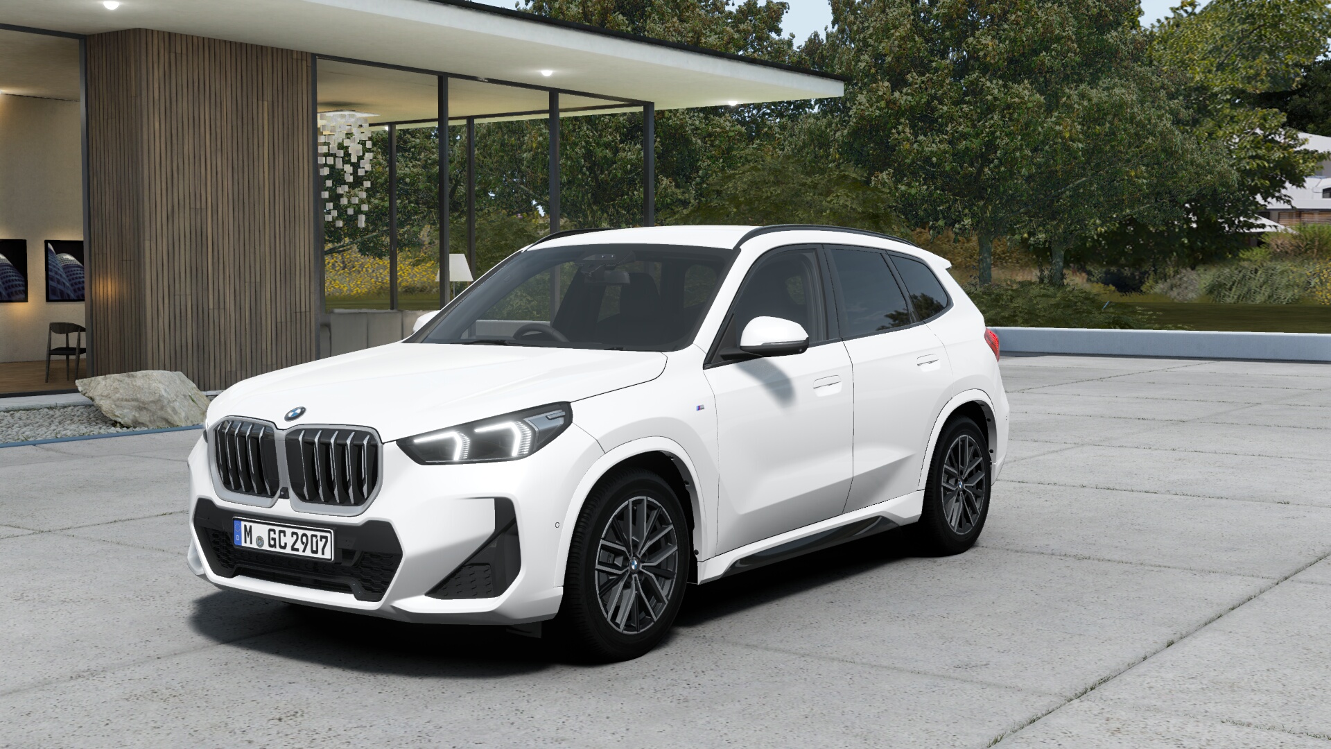 BMW X1 sDrive18i ミネラル・ホワイト M アルカンタラ／ヴェガンザ・コンビネーション ブラック（ブルー・ステッチ付）