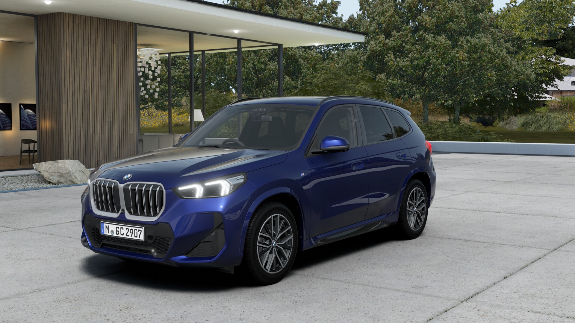 BMW X1 sDrive18i M ポルティマオ・ブルー  M アルカンタラ／ヴェガンザ・コンビネーション ブラック