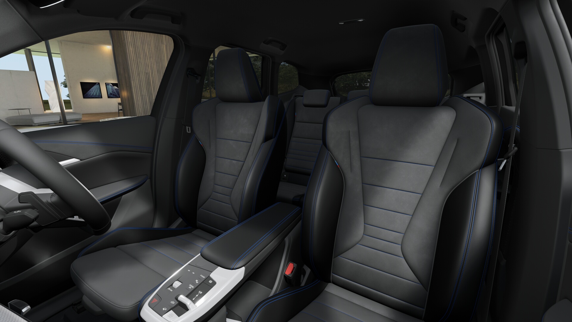 BMW X1 sDrive18i M ポルティマオ・ブルー  M アルカンタラ／ヴェガンザ・コンビネーション ブラックの画像4